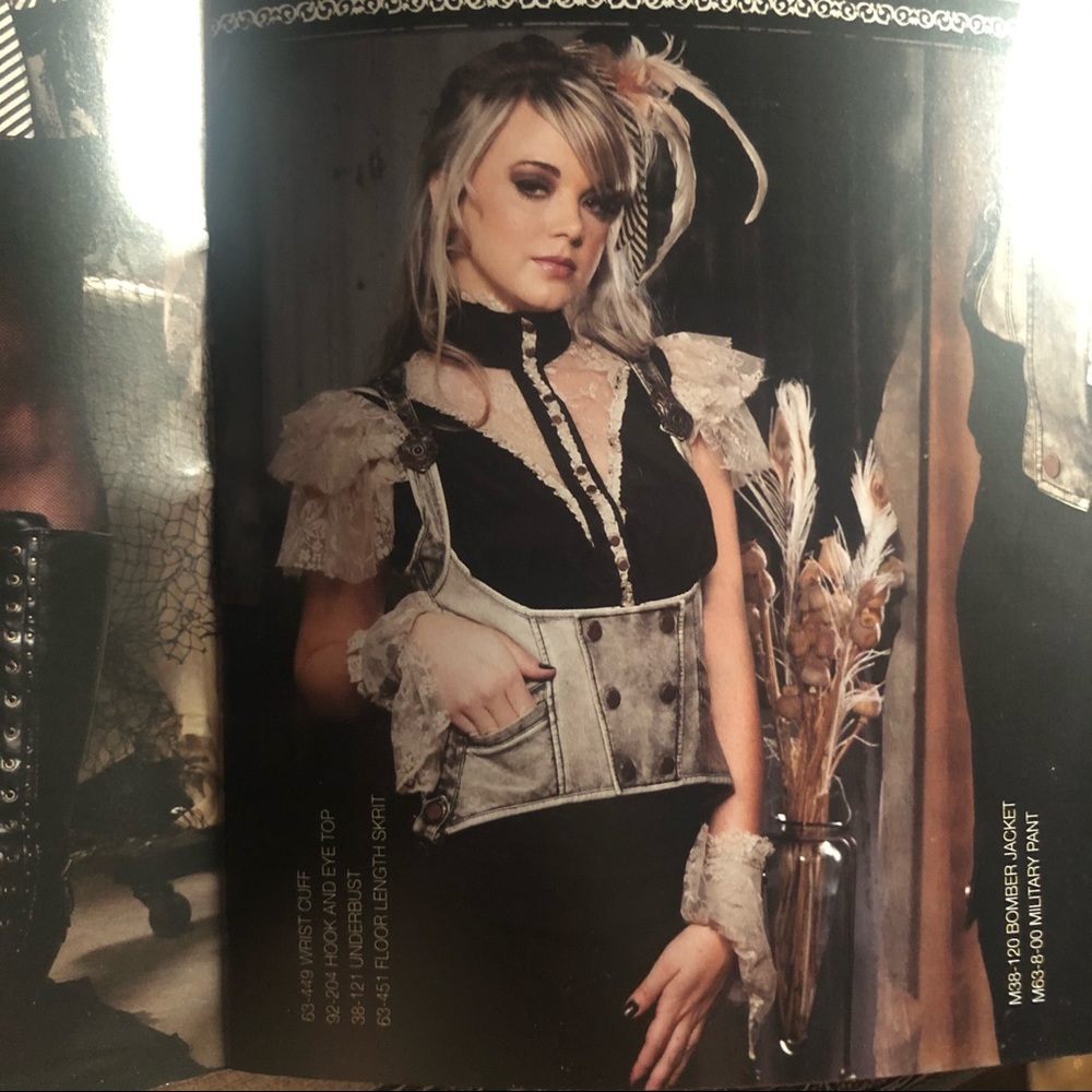 lip service step in time under bust corset